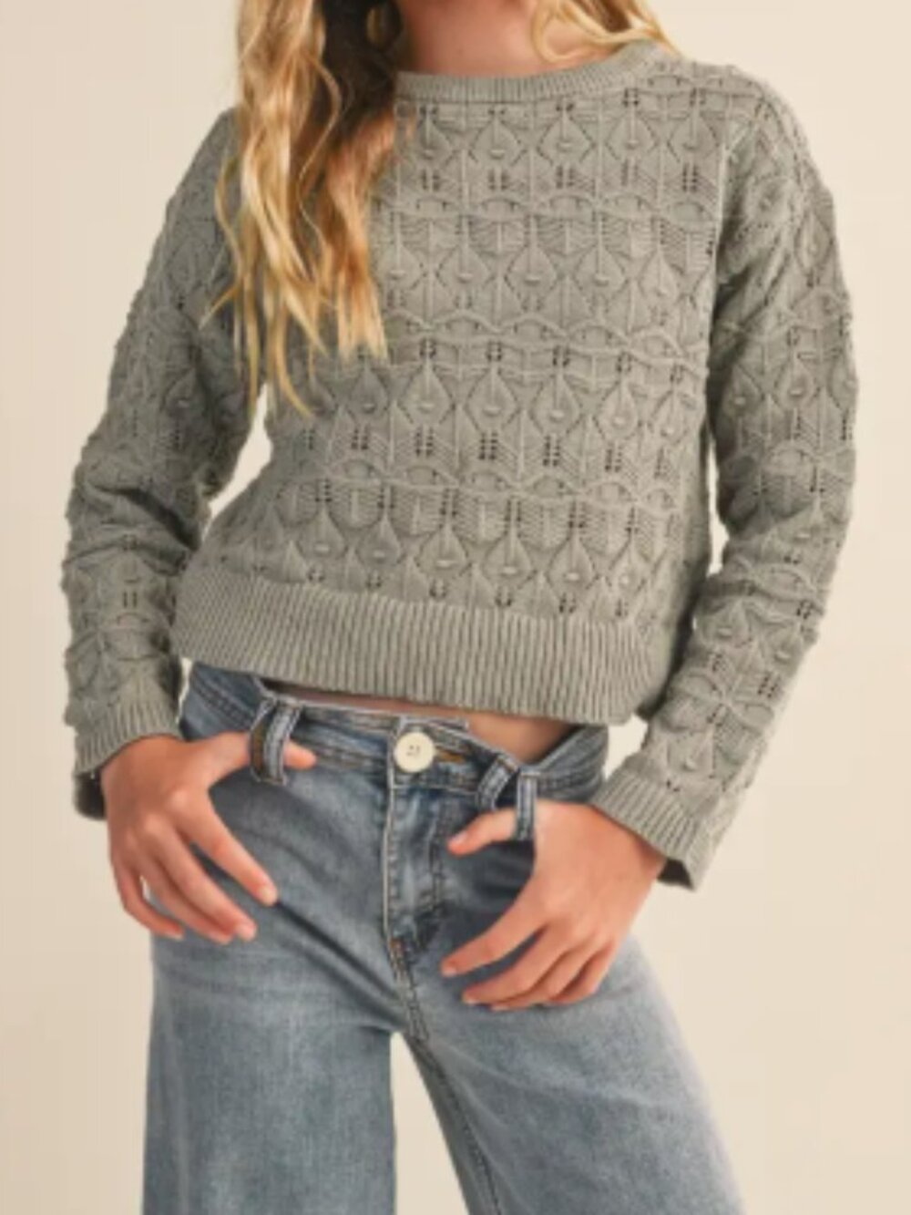 Girls Kids Crew Neck